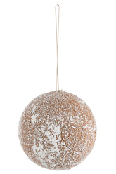 Boule suspendue en polyfoam noisette L - (87356)
